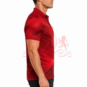 Polo Rojo con Diseño Gráfico, Superventas, Tela Ligera y Suave, Corte Moderno, Manga Corta, Ropa Cómoda para el Día a Día - Product Image 4