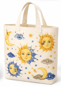 Sacs de plage en toile épaisse à motif de dessin animé personnalisé, sacs de courses réutilisables, sacs écologiques, broderie personnalisée, impression personnalisée - Product Image 4