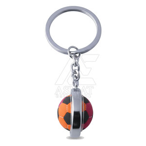 Porte-clés promotionnel en forme de ballon de football en caoutchouc souple, avec logo personnalisé, cadeau 2026 - Product Image 4