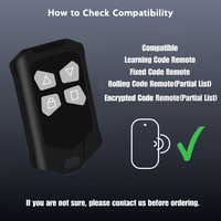 Télécommande universelle sans fil multifréquence (433 MHz) pour ouvre-porte de garage intelligent et portail