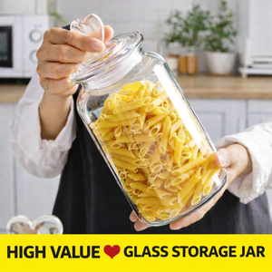 Juego de Recipientes de Vidrio Decorativos Personalizados de 650 ml, 950 ml y 1350 ml con Tapa en Forma de Corazón, Recipientes Herméticos para Cocina, Suministro de Fábrica OEM - Product Image 4