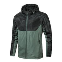 Veste coupe-vent sur mesure de haute qualité pour hommes, grande taille, manches longues, respirante et personnalisable (OEM)