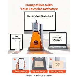Grabador Láser Dual de 2W IR y 20W Azul, Portátil, de Alta Velocidad (10,000 mm/s), Máquina 2 en 1 para Grabado de 6.3 x 5.5 - Product Image 5