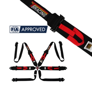 Arnés de Seguridad Profesional para Automovilismo, FIA 8853-2016, 6 Puntos, Cierre de Aluminio, Marca Personalizada TBRACING, Fabricante OEM con Certificación ISO 9001 - Product Image 2