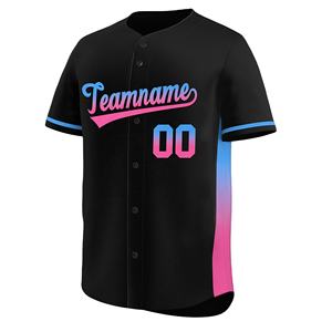 Seragam Baseball Kustom Grosir, Jersey Tim, Cetak Digital, Kerah Bulat, Unisex, Menyerap Keringat, Bernapas, Anti-Bakteri, Cepat Kering - Product Image 2