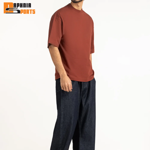 Camiseta de Hombre Personalizada 100% Algodón Tejido, Talla Grande, Hombros Caídos, con Logotipo Impreso, Diseño Liso, Corte Regular - Product Image 4