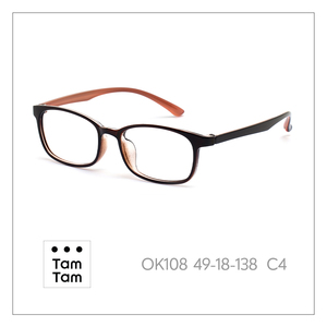 ทัมทัม OK108 กรอบแว่นตาทรงสี่เหลี่ยมเต็มขอบ 49-18-138 C4 สำหรับทุกเพศน้ำหนักเบาสำหรับผู้ใหญ่การแก้ไขการมองเห็น - Product Image 6