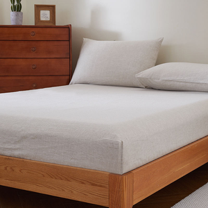 Sheet <b>Sets</b> for Bed Custom 4 Piece 100% Linen Solid Soft Flat Fitted Sheets <b>Sets</b> - Product Image 2