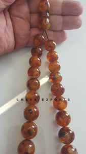 Elegante Tasbih Misbaha de Resina Marrón Estilo Ángel, 33 Cuentas, Regalo Espiritual Islámico para Zikr/Dhikr - Product Image 4