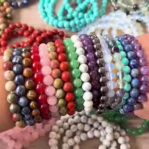 Wholesale Adjustable Natural Crystal AGATE <b>Bracelet</b> Handmade Feng Shui Bead <b>Stretch</b> Gemstone Jewelry Mascot Fashionable - Product Image 1