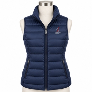 Sleeveless Insulated Jacket Breathable Eco-Friendly Button Solid Pattern Stand Collar Comfortable Fit Women <b>Puffer</b> <b>Vest</b> Casual - Product Image 1