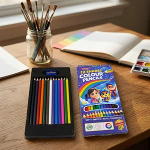 Venta al por Mayor de Juego de Lápices de Colores Vikas, Lápices de Colores de Primera Calidad para Dibujo Escolar, Arte y Proyectos Creativos - Product Image 6