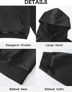 Sudaderas con capucha para hombre, diseño personalizado, hechas de algodón y poliéster, ligeras y de alta calidad. - Product Image 5