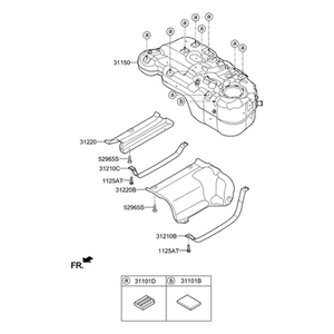 Nouveaux réservoirs de carburant et becs de remplissage Sportage 31220D3000 - Product Image 2