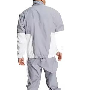 Custom Polyester Nylon <b>Hoodie</b> Boxy Baggy Embroidery Oversize Heavyweight <b>Running</b> Sweat Jogging Set Windbreaker Tracksuit for Men - Product Image 5