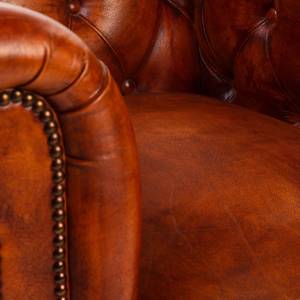 Sofá Chesterfield de Cuero Genuino Premium, Tapizado con Botones, 3 Plazas, Sofá Cuadrado de Lujo para Villa - Product Image 5