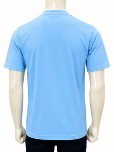 T-shirt à manches courtes bleu clair pour homme North of Dewdney, imprimé, coupe classique, col rond, style décontracté, 100% coton, 180g - Product Image 5