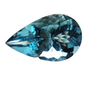 หินอัญมณีพลอยสีฟ้าจากลูกแพร์ธรรมชาติคุณภาพสูงตัดทรงหลวมสำหรับทำเครื่องประดับอัญมณีทำมือทันสมัย - Product Image 4