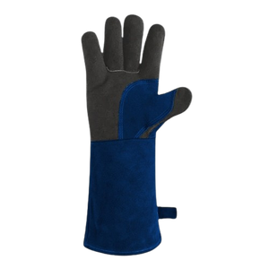 Gants de sécurité robustes en cuir de vachette pleine fleur avec protection du pouce et de la paume, protection industrielle des mains pour la construction, le barbecue et le soudage - Product Image 5