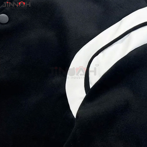 Chaqueta Varsity Personalizada para Hombre, Estilo Letterman, con Logotipo de Béisbol, Cuerpo de Lana, Mangas de Cuero, Estilo Bomber, Unisex, Casual - Product Image 3