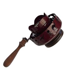 Quemador de incienso Bakhoor, quemador de incienso de madera, quemador de incienso de metal, quemador de incienso de abeto con tallado, quemador de incienso en forma de cúpula para exportación, soporte para incienso Dhoop - Product Image 2