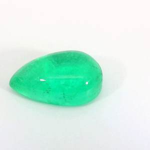 Esmeralda Natural en Forma de Pera, Cabujón, Gema Verde, Piedra Suelta Genuina, Grado Excelente y Raro para Joyería Fina - Product Image 5