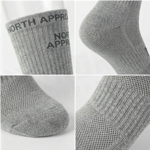 Crew <b>Socks</b> Geometric Pattern Blue Breathable <b>Running</b> <b>Socks</b> for Adults Spring Season - Product Image 4