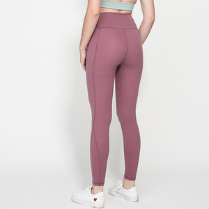 Leggings Deportivos de Cintura Alta Shaq, Color Negro Sólido, Tejido Elástico, Pantalones de Yoga para Mujer - Product Image 2