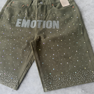 Shorts de streetwear pour hommes personnalisés OEM ODM 100% coton, écologiques, respirants, à séchage rapide, avec logo, couleur, taille et emballage personnalisés - Product Image 2