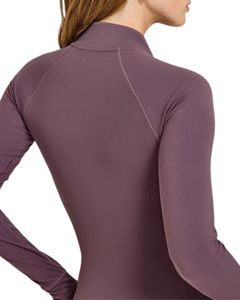 Chaqueta Deportiva Corta para Mujer, Ligera, Tallas Grandes, Sin Costuras, Transpirable, de Secado Rápido, con Cierre Completo, Dobladillo Acanalado y Orificios para Pulgares - Product Image 2