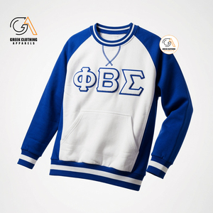 Ropa Griega, Sudadera de Cuello Redondo para Hombre, Modelo 1914, Corte Regular, Diseño con Bolsillo, Color Azul Grisáceo, Algodón, Estilo Casual Digital - Product Image 3