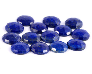 Lapis Lazuli Facetté Coupe Rose Ronde, Pierre Précieuse en Vrac, Qualité Supérieure, Prix Usine, pour la Fabrication de Bijoux - Product Image 3