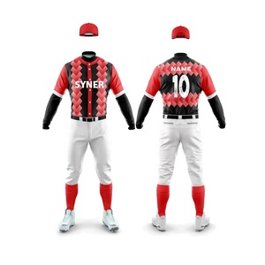 Conjunto de jersey con botones y transpirable para hombre, ropa deportiva de softbol con logotipo personalizado con nombre de equipo, camiseta de béisbol de tendencia - Product Image 6