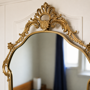 Ornate Gold Baroque <b>Wall</b> <b>Mirror</b> Vintage Decorative Full Length Bedroom Wardrobe <b>Mirror</b> Luxury Home Decor Accessories - Product Image 4