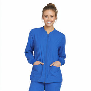 Veste d'uniforme médical tricotée sur mesure de haute qualité, uniformes d'infirmière extensibles pour hôpital - Product Image 6