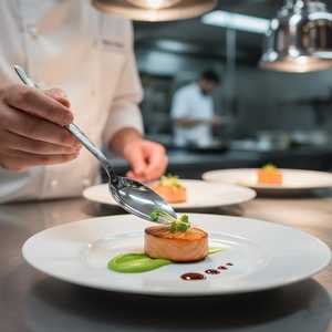 Modern Metal Spoon <b>Set</b> Food Grade Stainless Steel Tableware for Home Hotel Use - Product Image 1