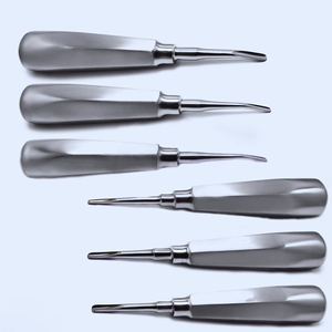 Élévateurs de racines dentaires manuels en acier inoxydable hautement poli pour l'extraction dentaire et la chirurgie buccale - Product Image 4