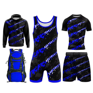 Custom Deal <b>Pack</b> <b>Heat</b>-Transfer Front Custom Seamless Fusing Wrestling Singlets Men's Fitted 200gsm Stretch Breathable Quick Dry - Product Image 2