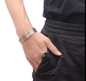 Authentic Interconnected Weave Solid Pure Metal Open Cuff Bangle Fashionable Metal Jewelry Exquisite Design - Product Image 1