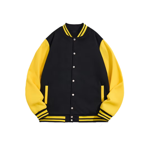 Blouson universitaire unisexe d'hiver le plus vendu, de haute qualité, uni, en polaire, col en V, coupe classique, respirant, à prix abordable - Product Image 1