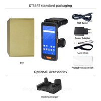 Dingdata DT55RT, Computadora de Mano Industrial Resistente de 5.5 Pulgadas, Android 11, MTK Octa Core, 64GB, IP68, PDA, Colector de Datos, Lector de Códigos QR 2D, 4G