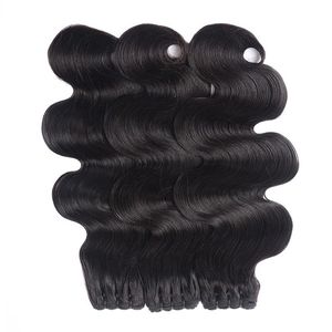 Extensions de cheveux indiens Remy ondulés et bouclés, noirs naturels doux, 8-16 pouces - Product Image 3