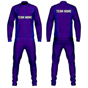 Men's Custom Logo 100% Cotton Fleece Track Suit Set Long Sleeves <b>Zip</b>-<b>up</b> <b>Jacket</b> Pants Plus Size Winter Sublimation Breathable - Product Image 1