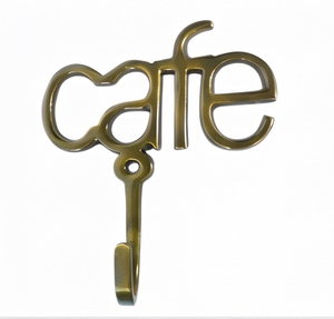 Premium Cafe <b>Letter</b> <b>Wall</b> Hook Metal Vintage Style Single Hook For Home Decor Cafes Elegant Accent - Product Image 1