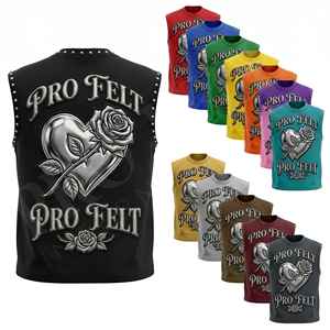 Débardeur sans manches personnalisé imprimé graphique, style streetwear, en coton et polyester, décontracté, style hip-hop, pour l'été – Vente chaude - Product Image 1