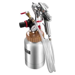 Pistolets de pulvérisation pneumatiques Central Pneumatic, réservoir de pression de 0,5 gal/2 L, pulvérisateur de peinture, deux pistolets de pulvérisation, 1,8 mm + 3 mm, tuyaux de 9,8 pi/3 m pour - Product Image 1