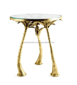 Mesa auxiliar o mesa de café de aluminio fundido de lujo para sala de estar, oficina y decoración de hotel por Azora Industries - Product Image 3