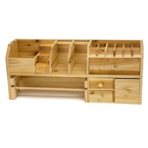 Iron <b>Wood</b> Jewelry Making <b>Bench</b> Top <b>Storage</b> Organizer Irregular Shape with Drawers and Compartments for DIY Craft Supplies - Product Image 1