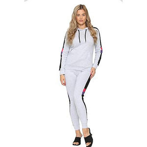 Conjunto Deportivo con Capucha para Mujer, Marca Personalizada, Ecológico, Ligero, de Poliéster/Algodón, Ropa Deportiva Urbana, Traje para Correr, Entrenamiento en el Gimnasio - Product Image 4
