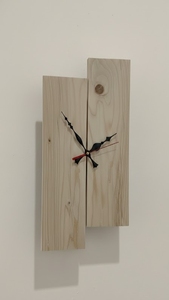 Luxury Handmade Modern Art Deco Style Silent Quartz Needle Hanging Wooden Wall <b>Clock</b> for Home & Office Living Room - Product Image 2